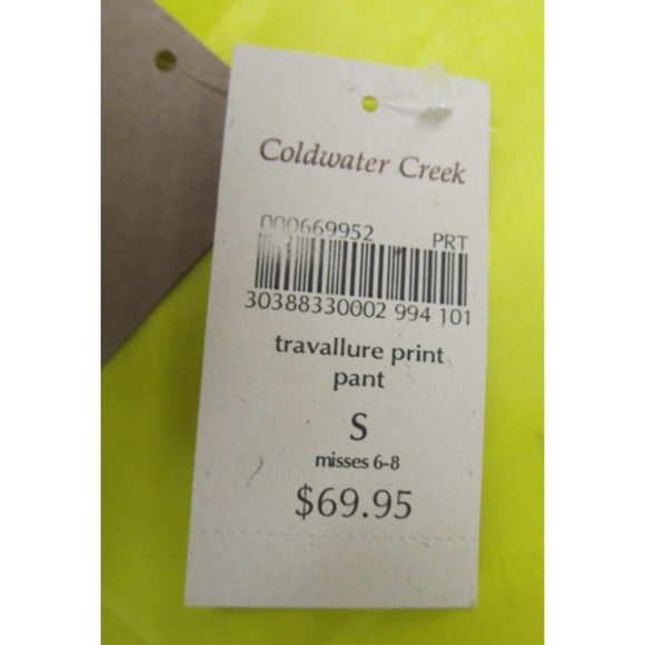 Coldwater Creek Travallure Womens Black Pants Red - Picture 3 of 5